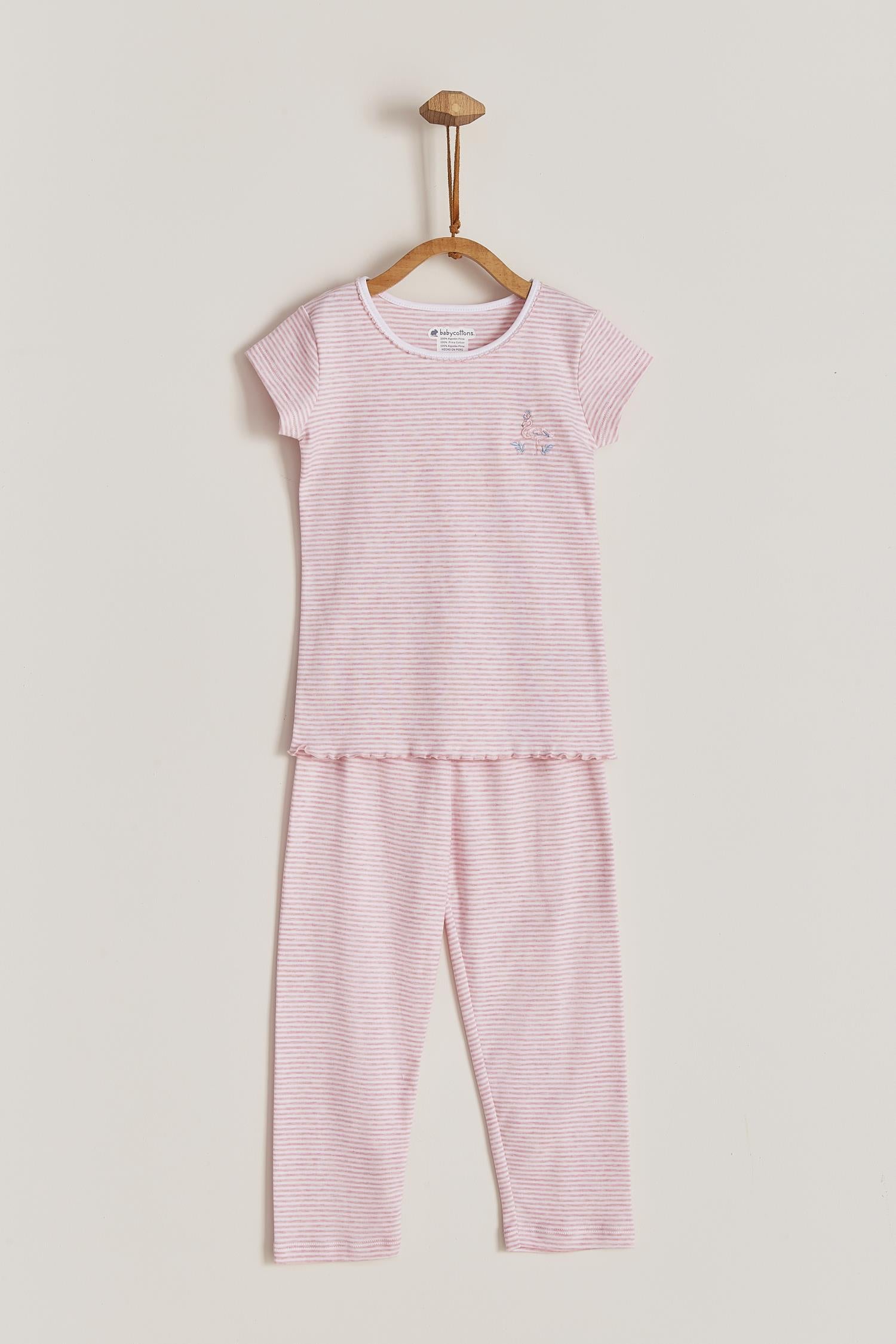 Pijama Victoria flamingo stripes