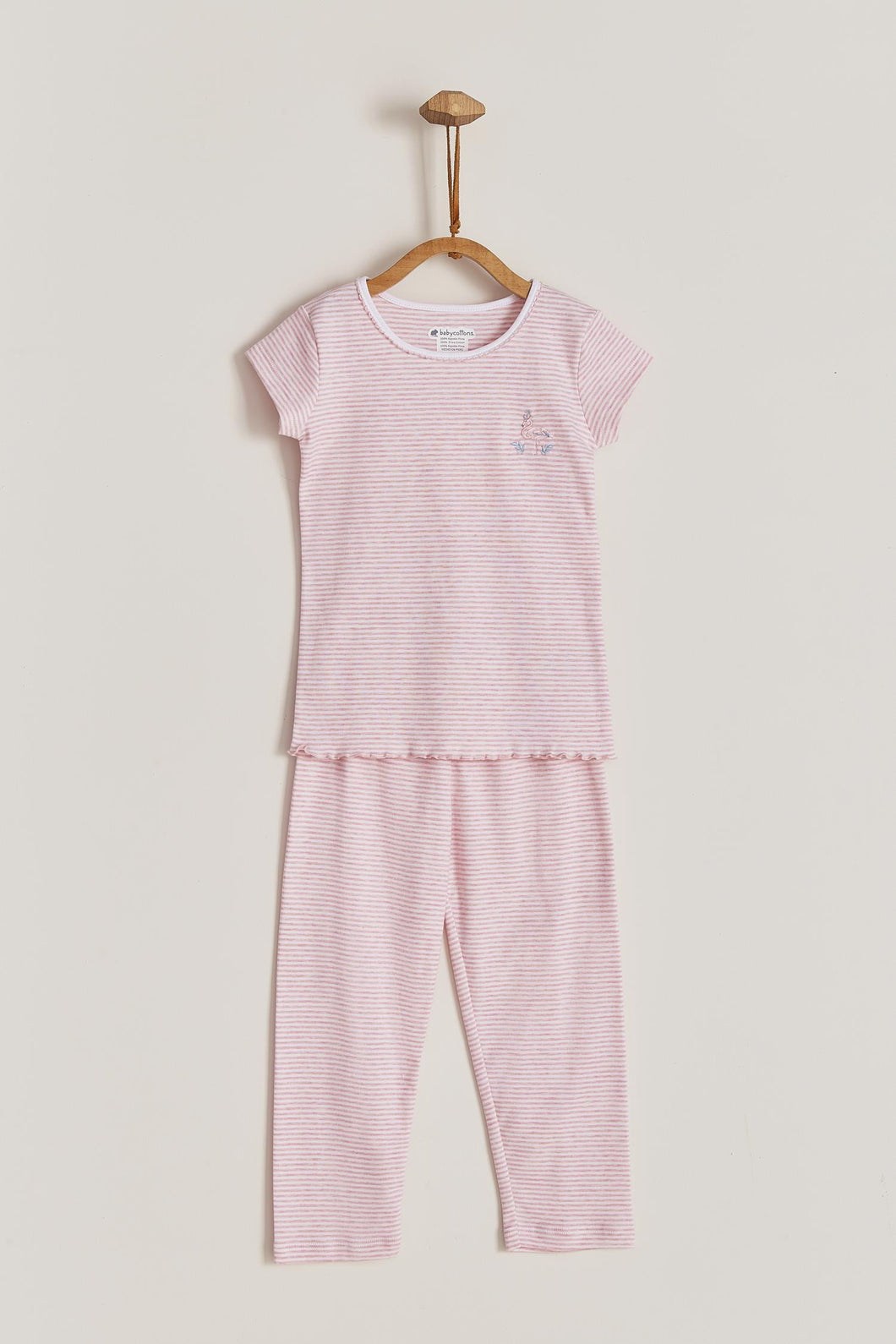 Pijama Victoria flamingo stripes