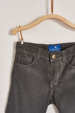 Pantalon Corderoy Gris